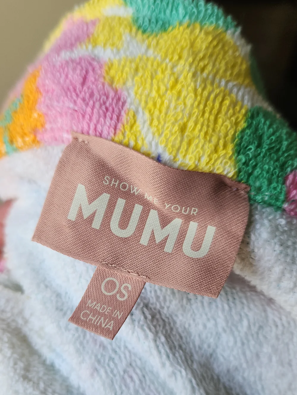 Show Me Your MUMU Floral Bag Tote Terrycloth Resortwear